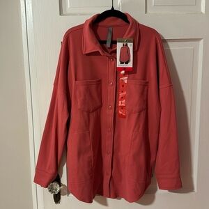 COPY - Mondetta NWT Ladies Cozy Warm Fleece Snap Up Shirt Jacket Size M